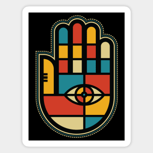 Colorful Graphic Lucky Hand Magnet